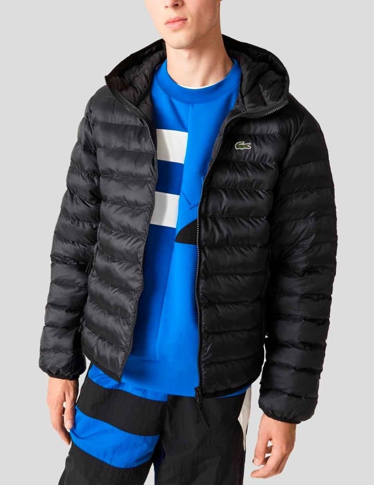 Chaqueta LACOSTE jaqueta acolchada com capuz noir